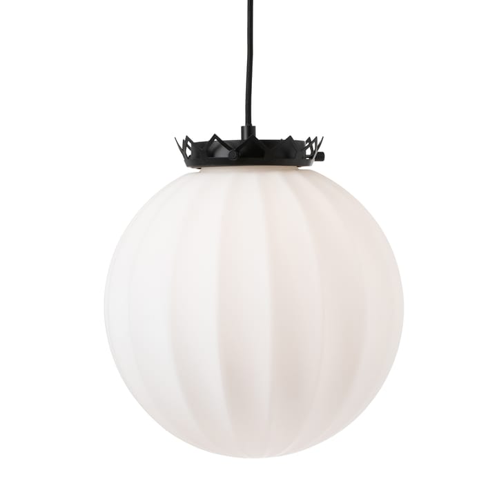 Karl Filip lampe de plafond, verre opale / noir Watt & Veke