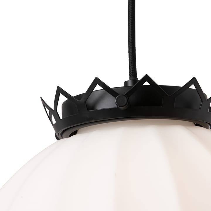Karl Filip lampe de plafond, verre opale / noir Watt & Veke