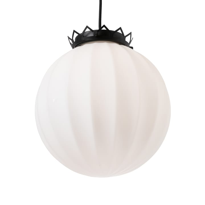 Karl Filip lampe de plafond, verre opale / noir Watt & Veke