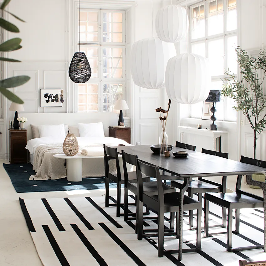 Lampe à suspension Prisma Ø45cm, Blanc Watt & Veke