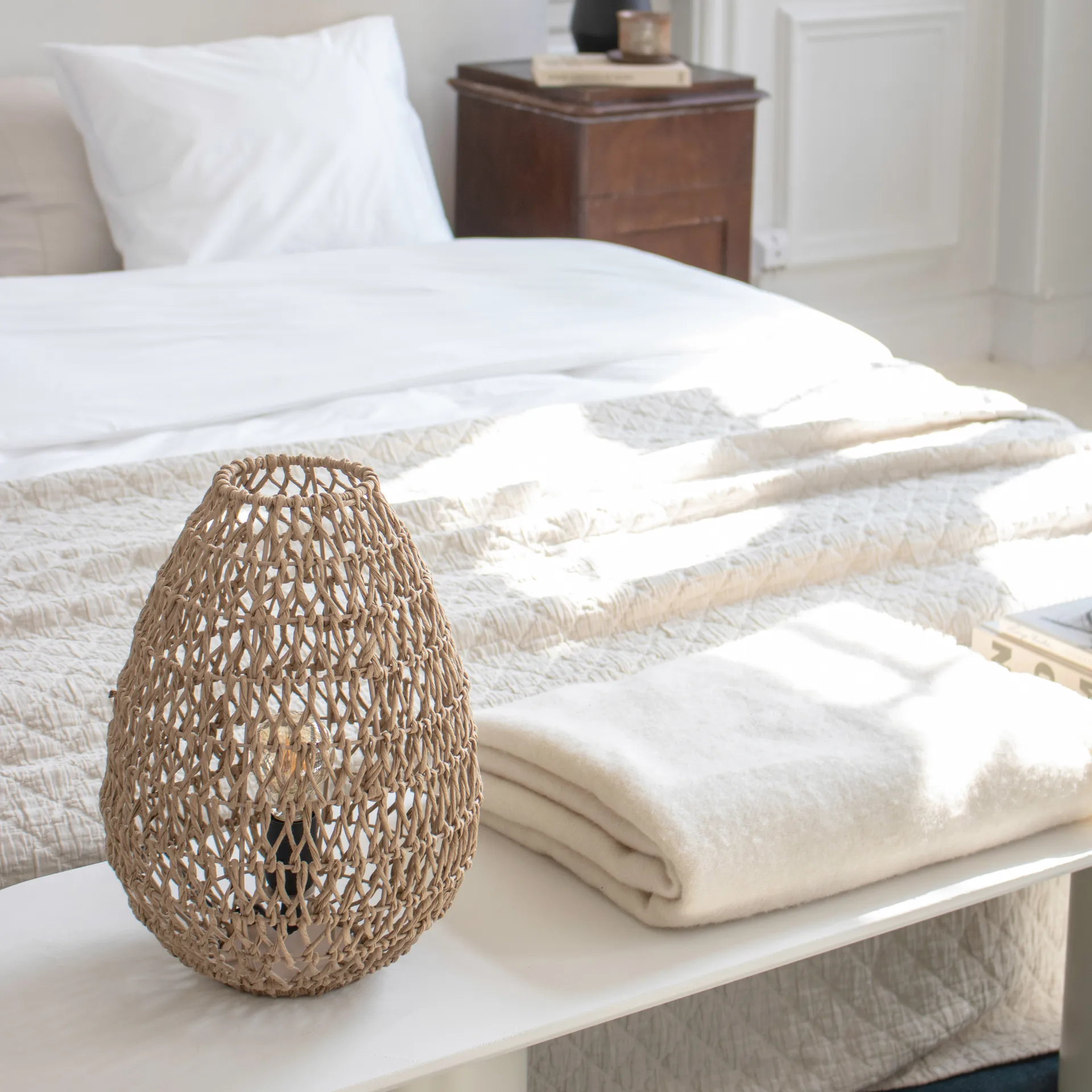 Lampe de table Buster Ø27 cm, Nature Watt & Veke