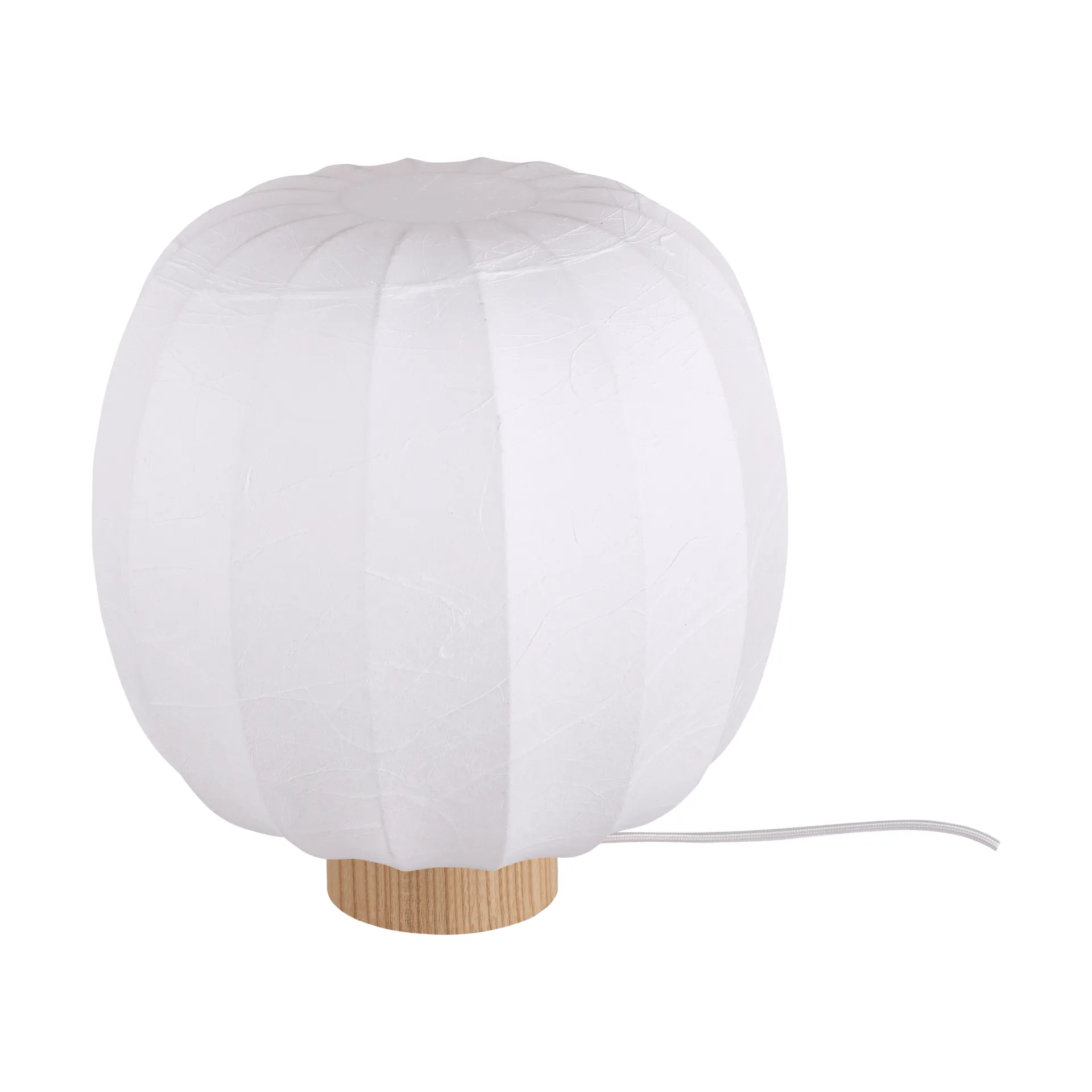 Lampe de table Lunari, White-Natural ash, Ø30x32 cm Watt & Veke