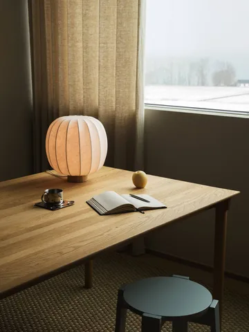 Lampe de table Lunari - White-Natural ash, Ø30x32 cm - Watt & Veke