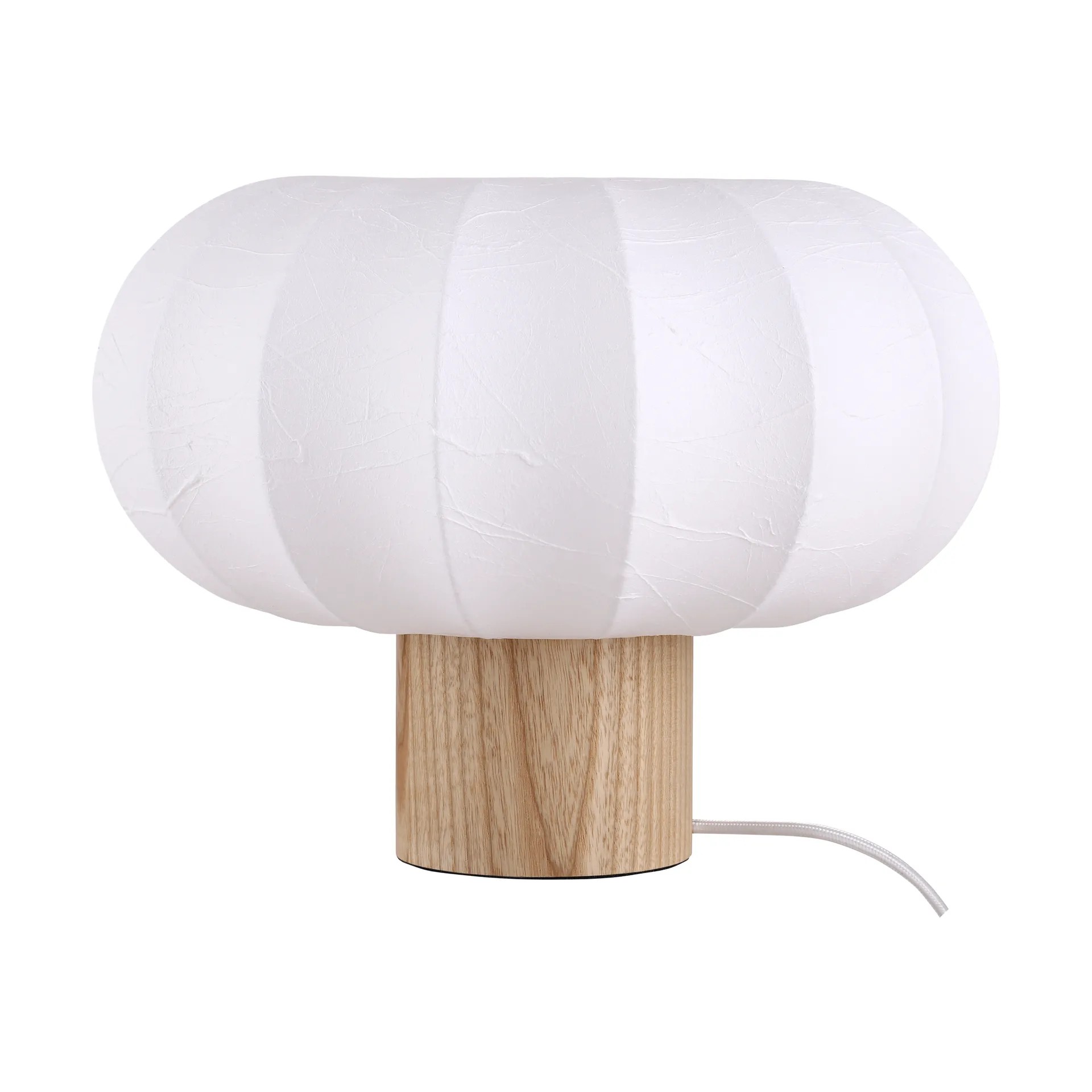 Lampe de table Lunari, White-Natural ash, Ø32x24cm Watt & Veke