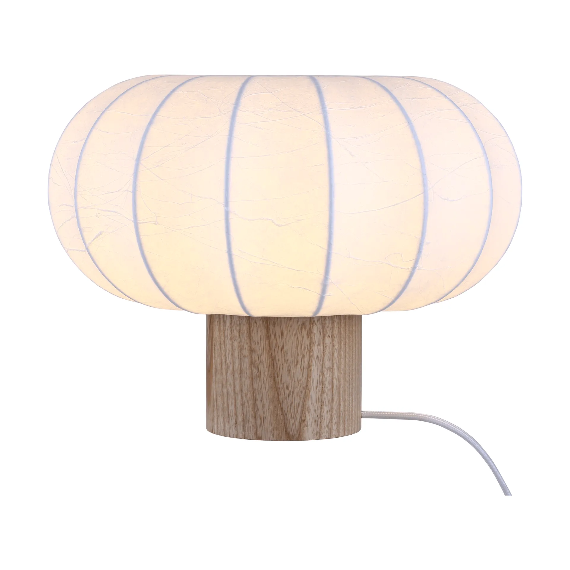 Lampe de table Lunari, White-Natural ash, Ø32x24cm Watt & Veke