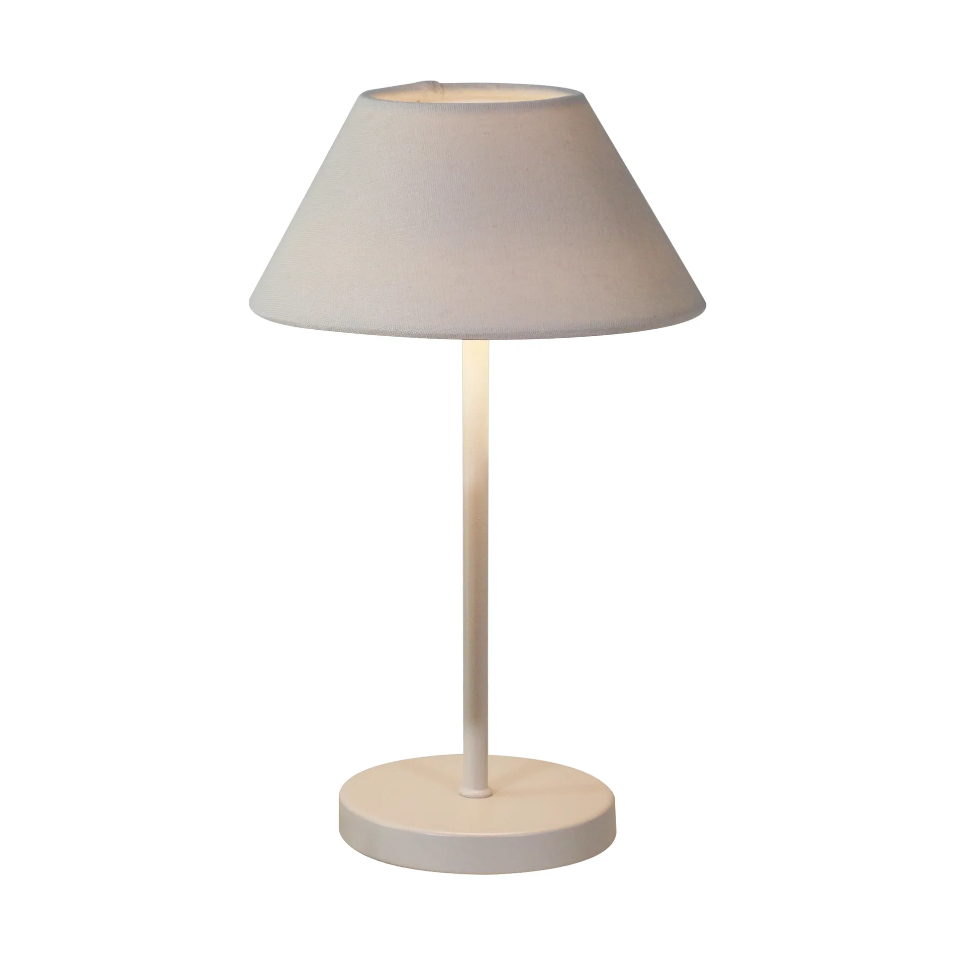 Lampe de table portable Teya, Offwhite, Ø15x26 cm Watt & Veke