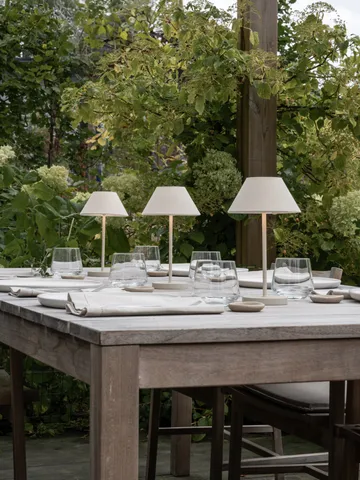 Lampe de table portable Teya - Offwhite, Ø15x26 cm - Watt & Veke