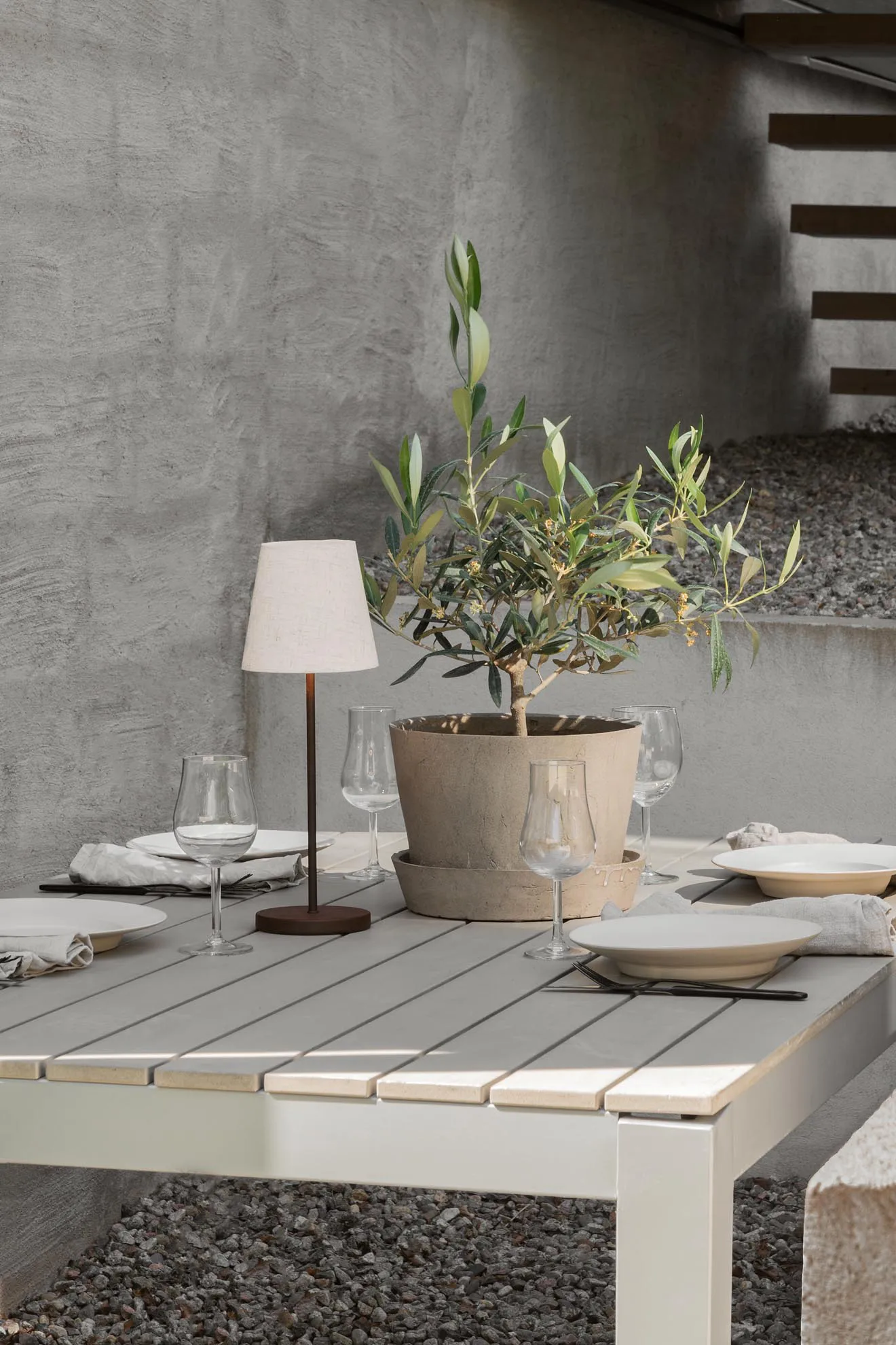 Lampe de table portable Tyra table Ø14 cm, Coffee Watt & Veke