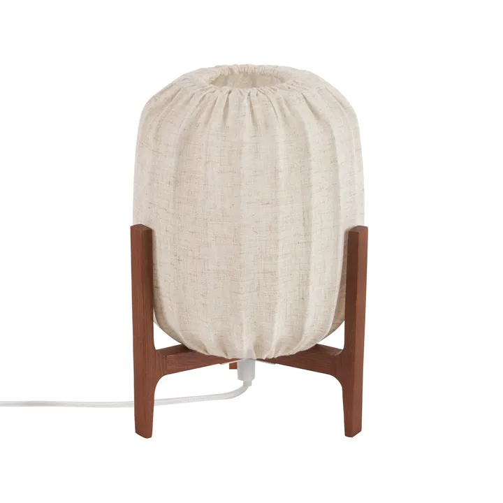 Lampe de table Prisma - Dark ash-Natural, Mini Ø16x24,3 cm - Watt & Veke