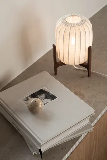 Lampe de table Prisma - Dark ash-Natural, Mini Ø16x24,3 cm - Watt & Veke