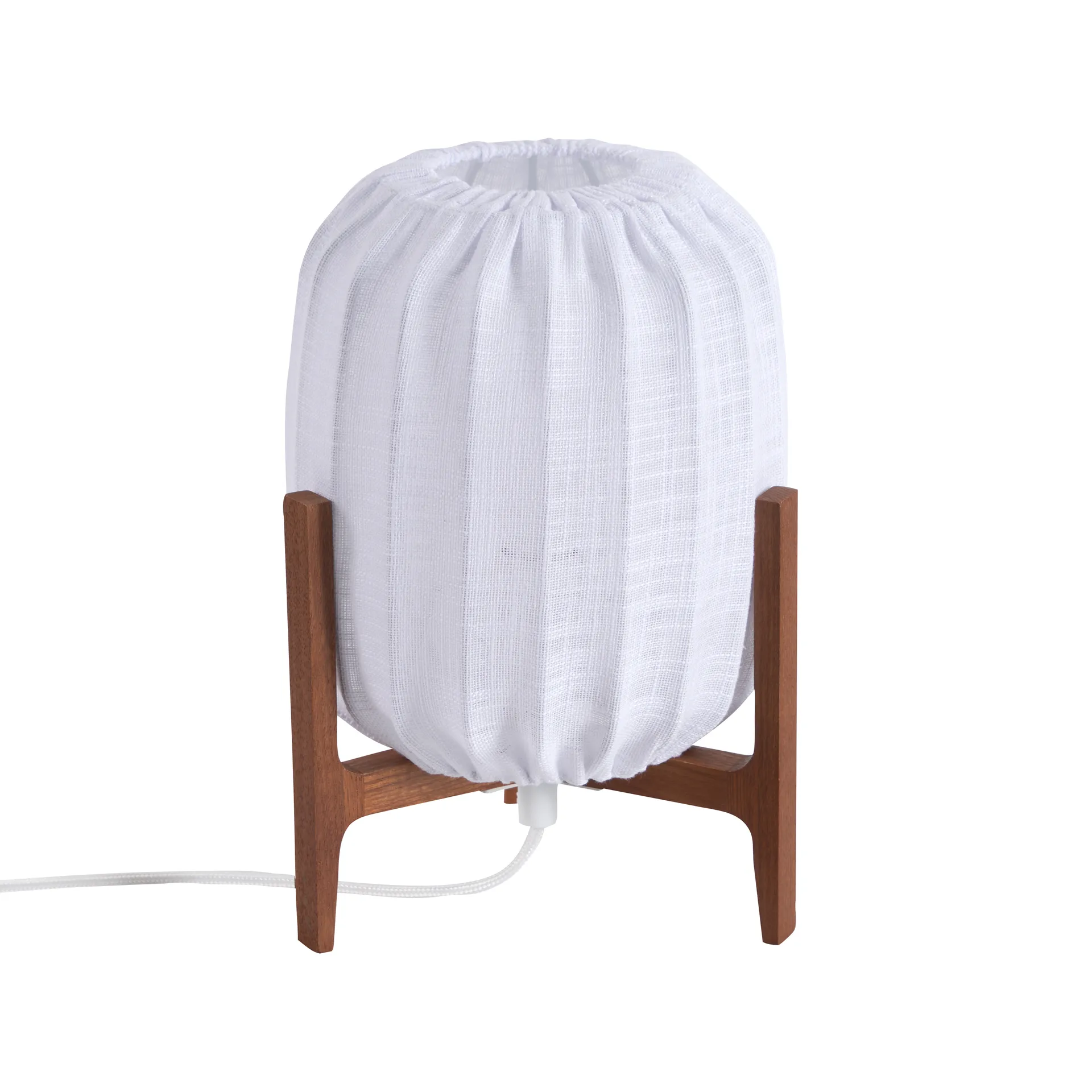 Lampe de table Prisma, Dark ash-White, Mini Ø16x24,3 cm Watt & Veke