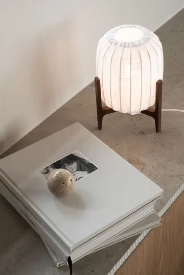 Lampe de table Prisma - Dark ash-White, Mini Ø16x24,3 cm - Watt & Veke