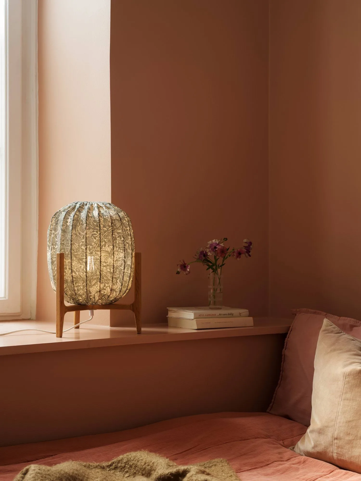 Lampe de table Prisma, Oak-African marigold green, Ø27x42 cm Watt & Veke