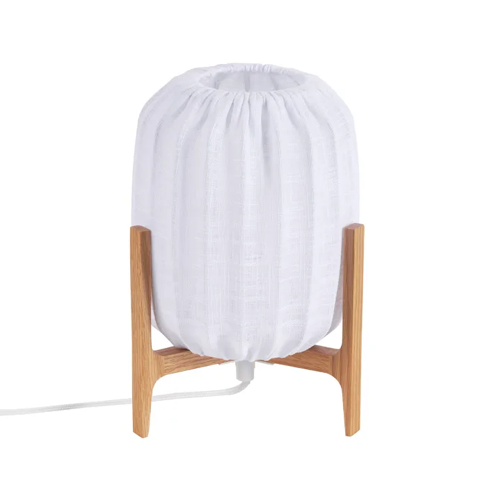 Lampe de table Prisma - Oak-White, Mini Ø16x24,3 cm - Watt & Veke