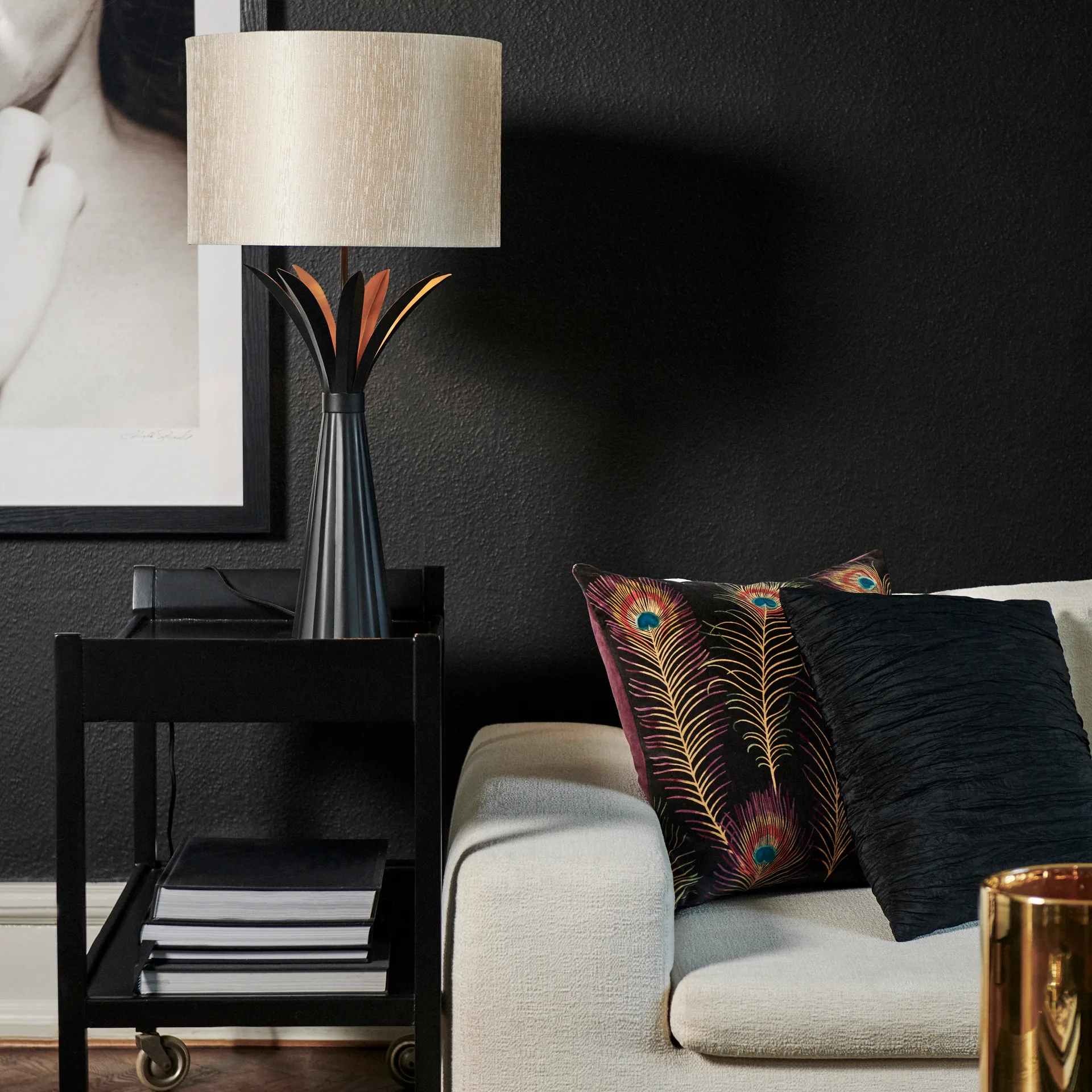 Pied de lampe Claire, noir Watt & Veke