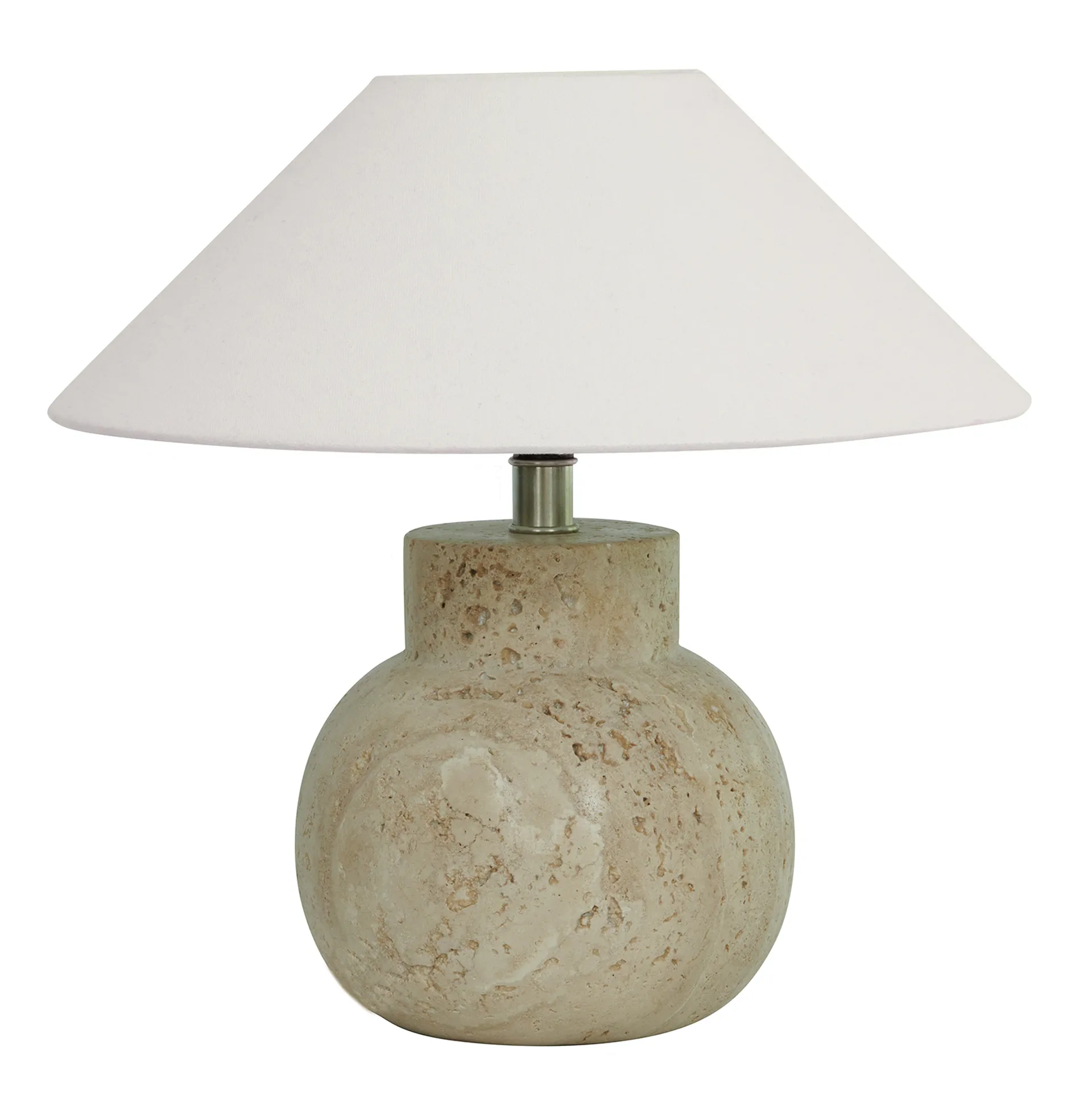 Pied de lampe de table Pella, Travertine Watt & Veke