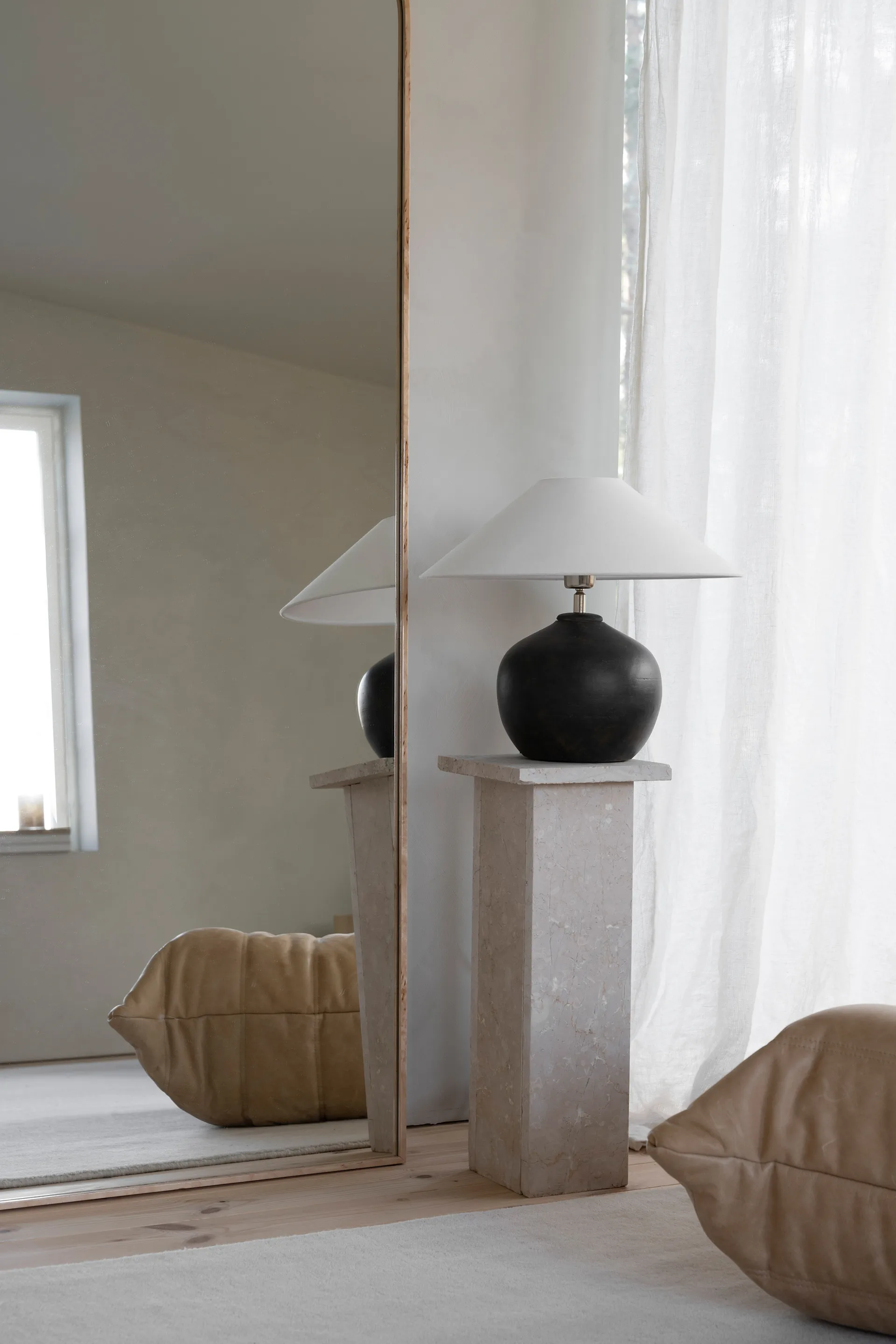 Pied de lampe Mona 28 cm, Black Watt & Veke