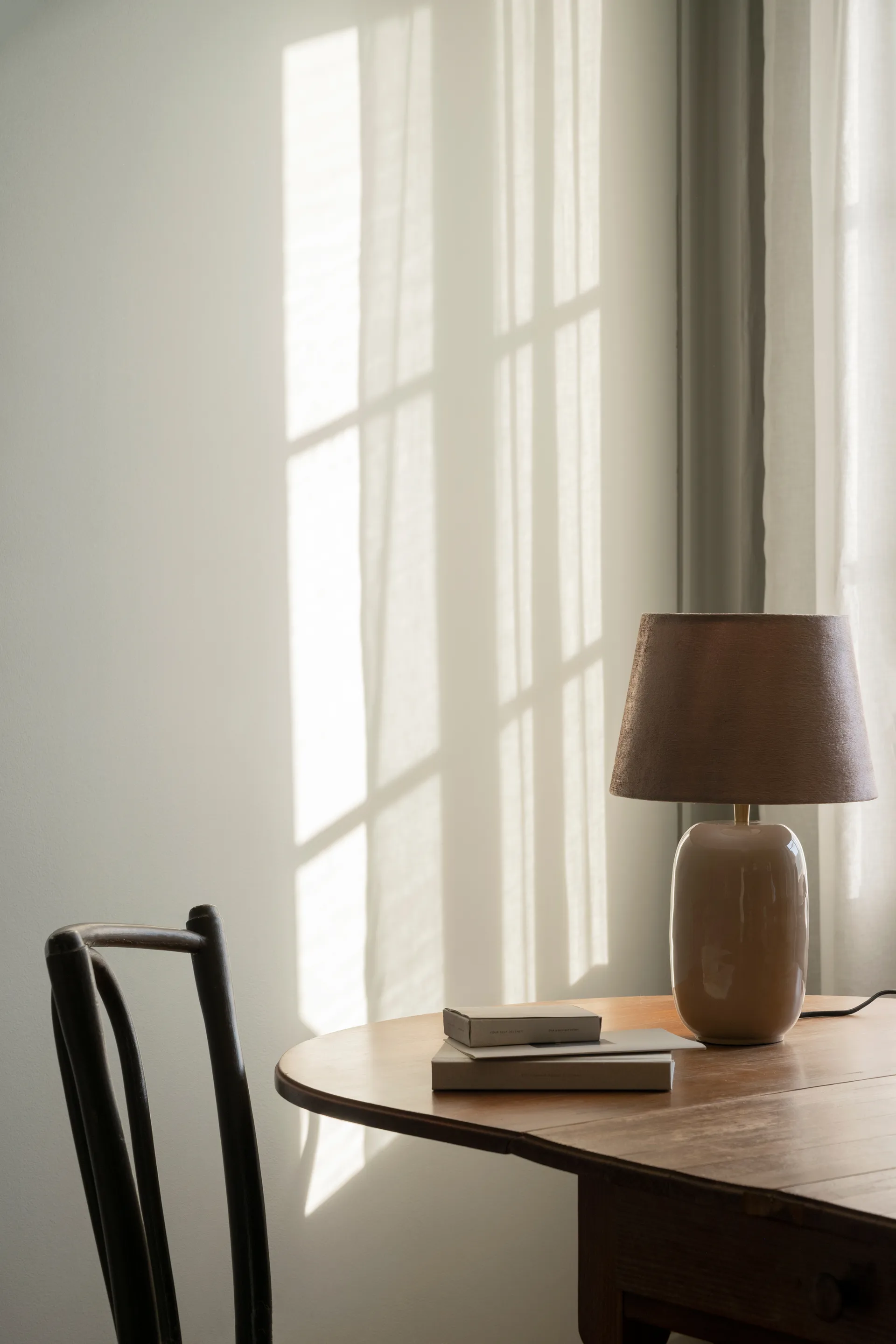 Pied pour lampe Emily Ø12x28,5 cm, Beige Watt & Veke