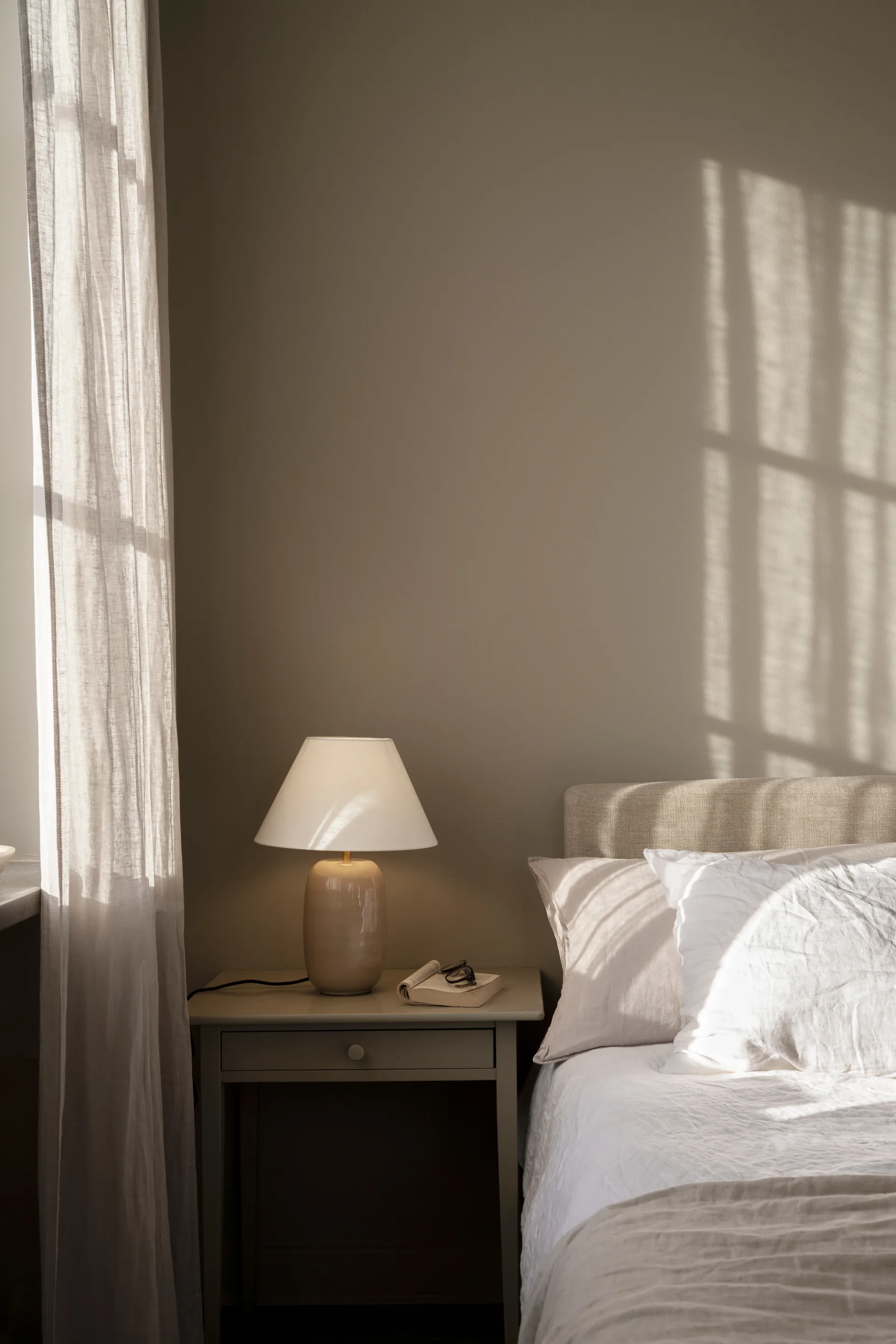 Pied pour lampe Emily Ø12x28,5 cm, Beige Watt & Veke