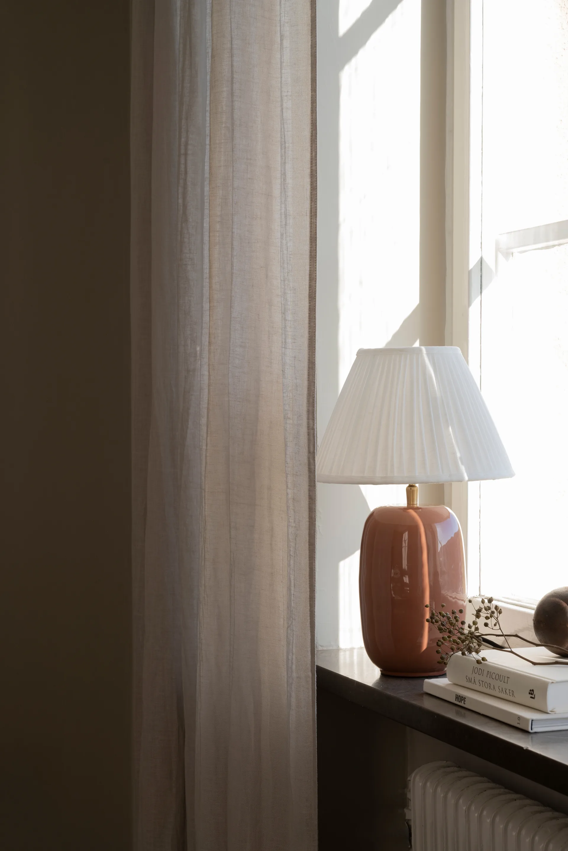 Pied pour lampe Emily Ø12x28,5 cm, Dusty pink Watt & Veke