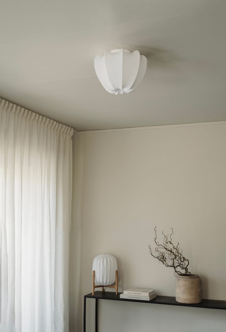 Plafonnier Anna mini Ø30 cm, White cotton Watt & Veke