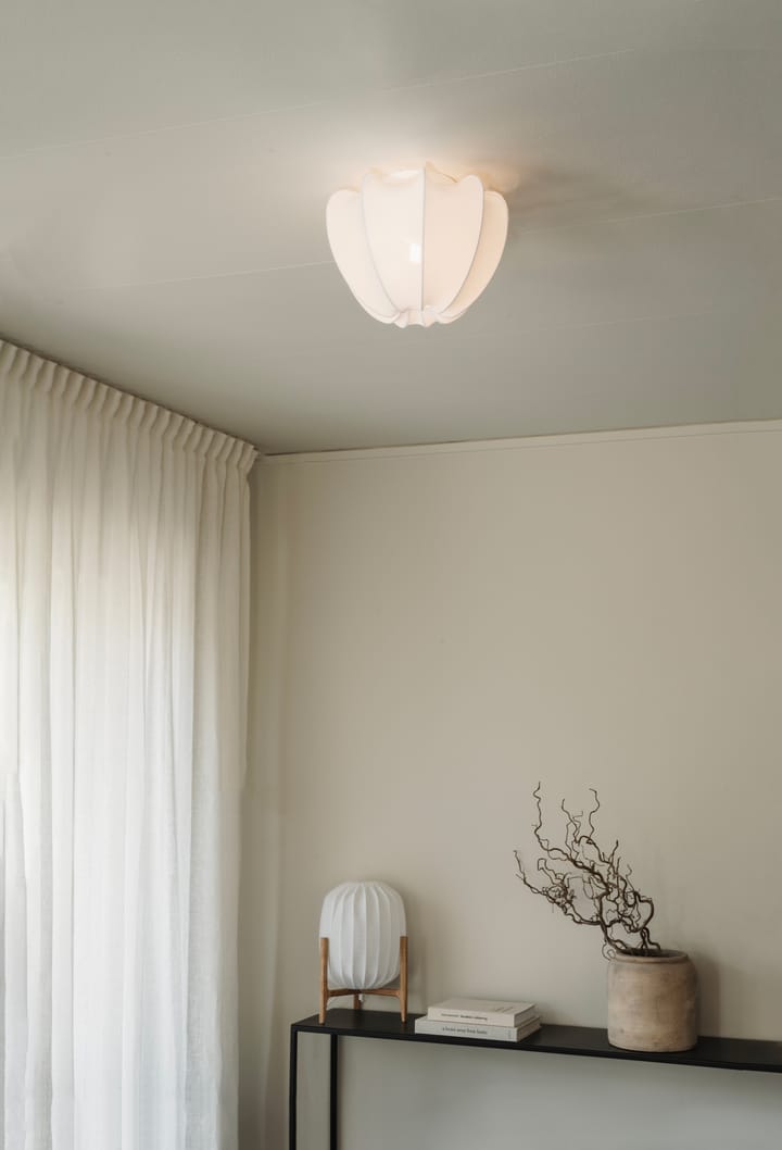 Plafonnier Anna mini Ø30 cm, White cotton Watt & Veke