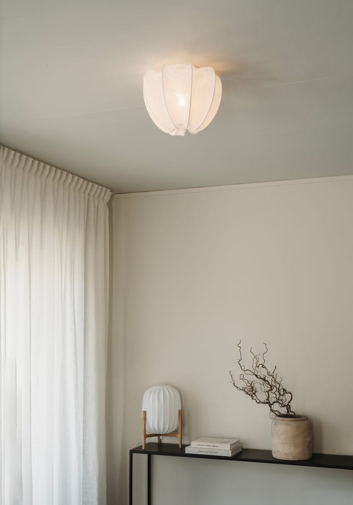 Plafonnier Anna mini Ø30 cm, White linen Watt & Veke