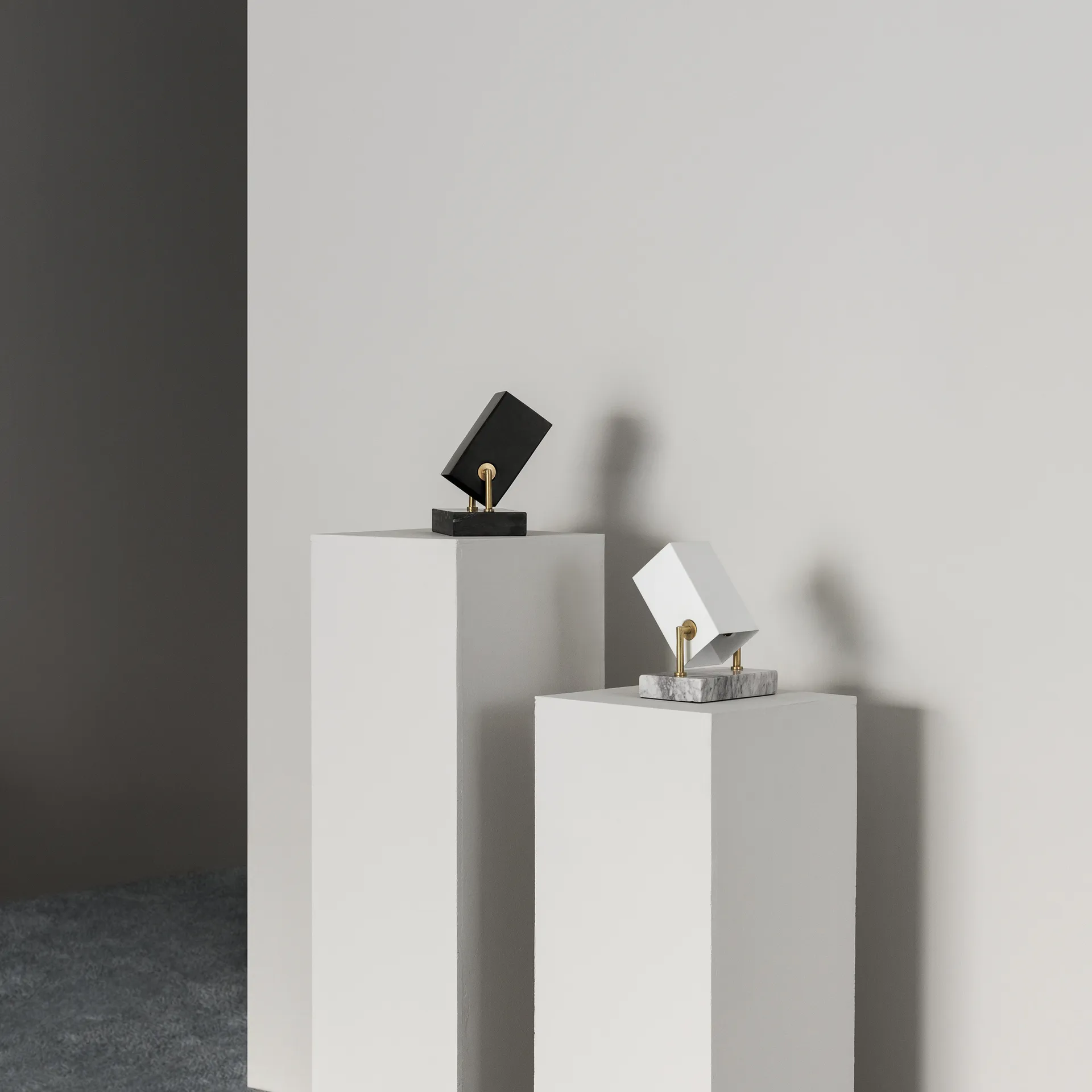 Projecteur de sol Box, blanc mat Watt & Veke