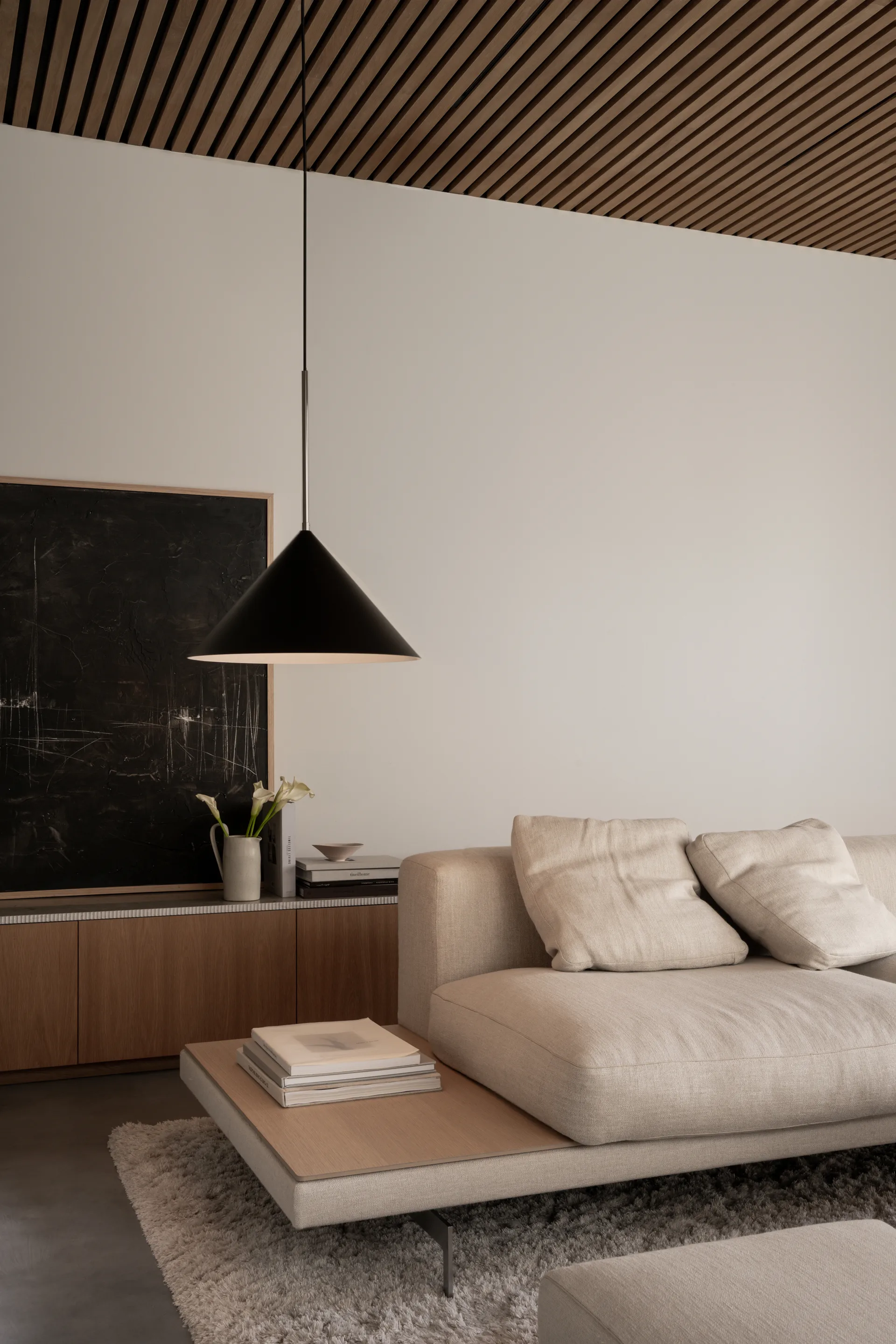 Suspension Kuro, Black, Ø45x25 cm Watt & Veke