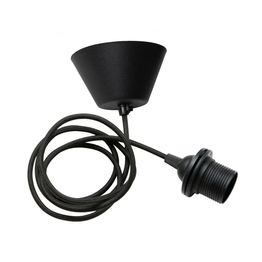 Suspension plafond Watt & Veke textile, Noir Watt & Veke