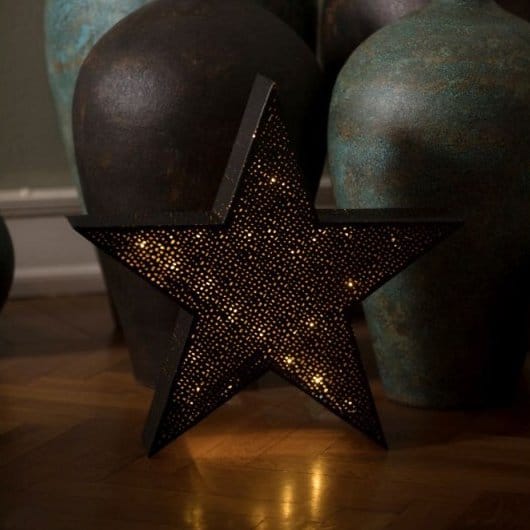 Tindra table star large - noir - Watt & Veke