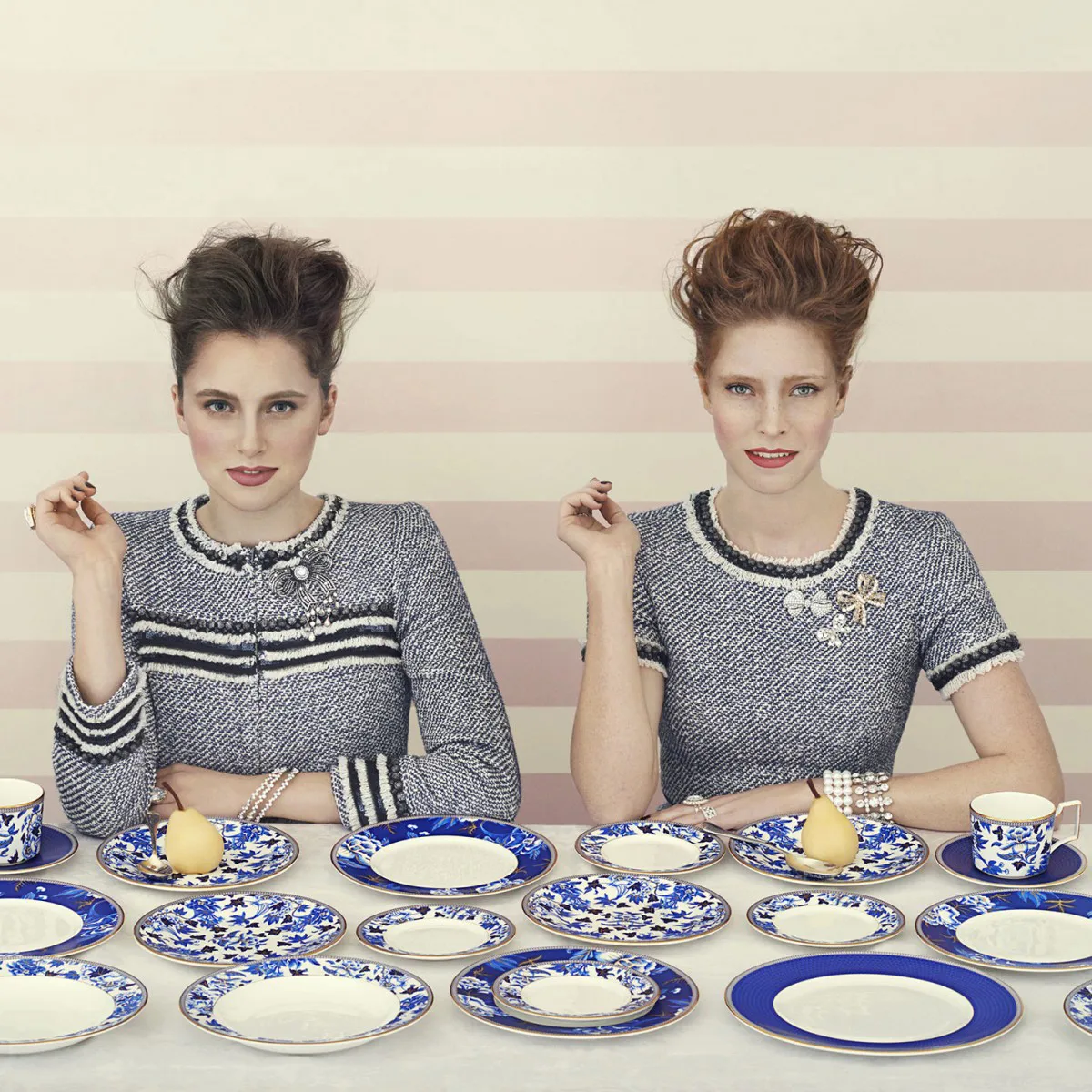 Assiette Hibiscus Ø 20 cm, floral Wedgwood