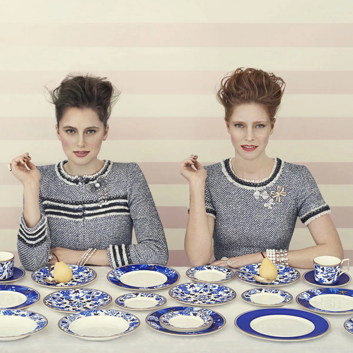 Assiette Hibiscus Ø 23 cm, floral Wedgwood