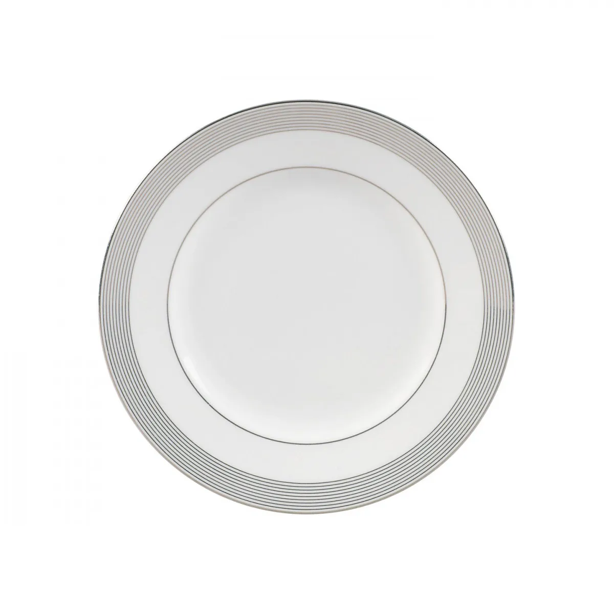 Assiette Vera Wang Grosgrain avec bordure grise, Ø 20 cm Wedgwood