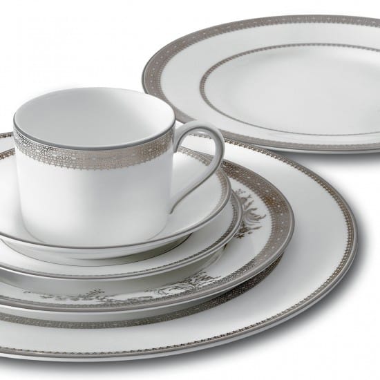 Assiette Vera Wang Lace Platinum, Ø 27 cm Wedgwood