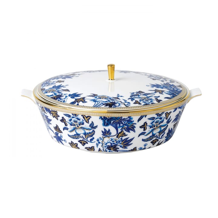 Bol de service avec couvercle Hibiscus - blanc-bleu - Wedgwood