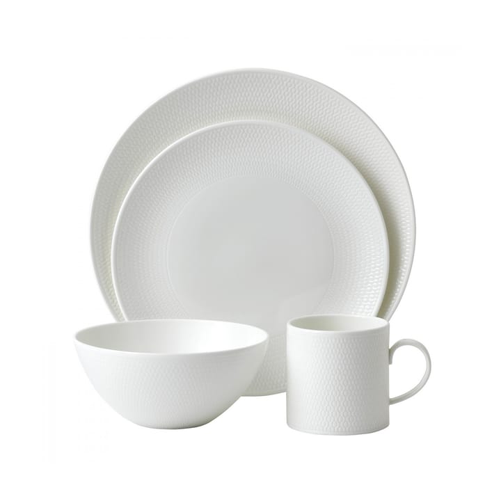 Ensemble de vaisselle Gio 16 pièces - blanc - Wedgwood