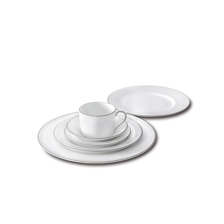 Soucoupe à espresso Vera Wang Blanc Sur Blanc - Ø12,5 cm - Wedgwood