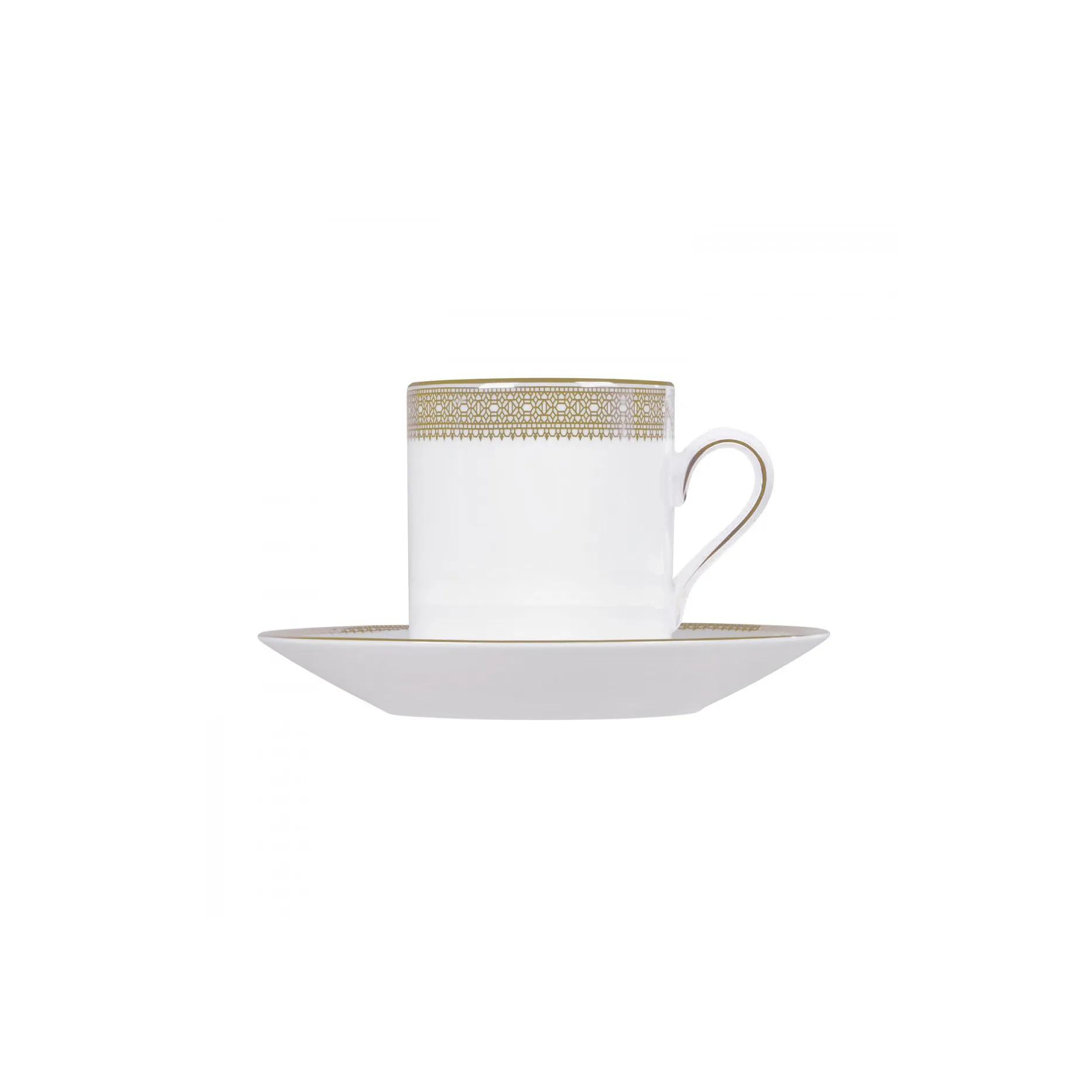 Soucoupe pour tasse à café Vera Wang Lace Gold, blanc Wedgwood