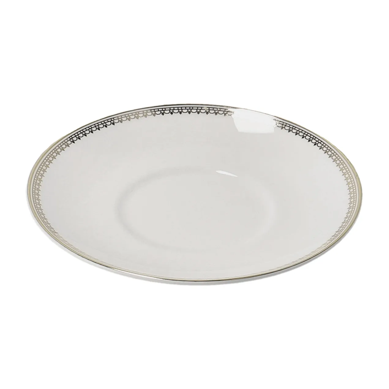 Soucoupe pour tasse à café Vera Wang Lace Gold, blanc Wedgwood