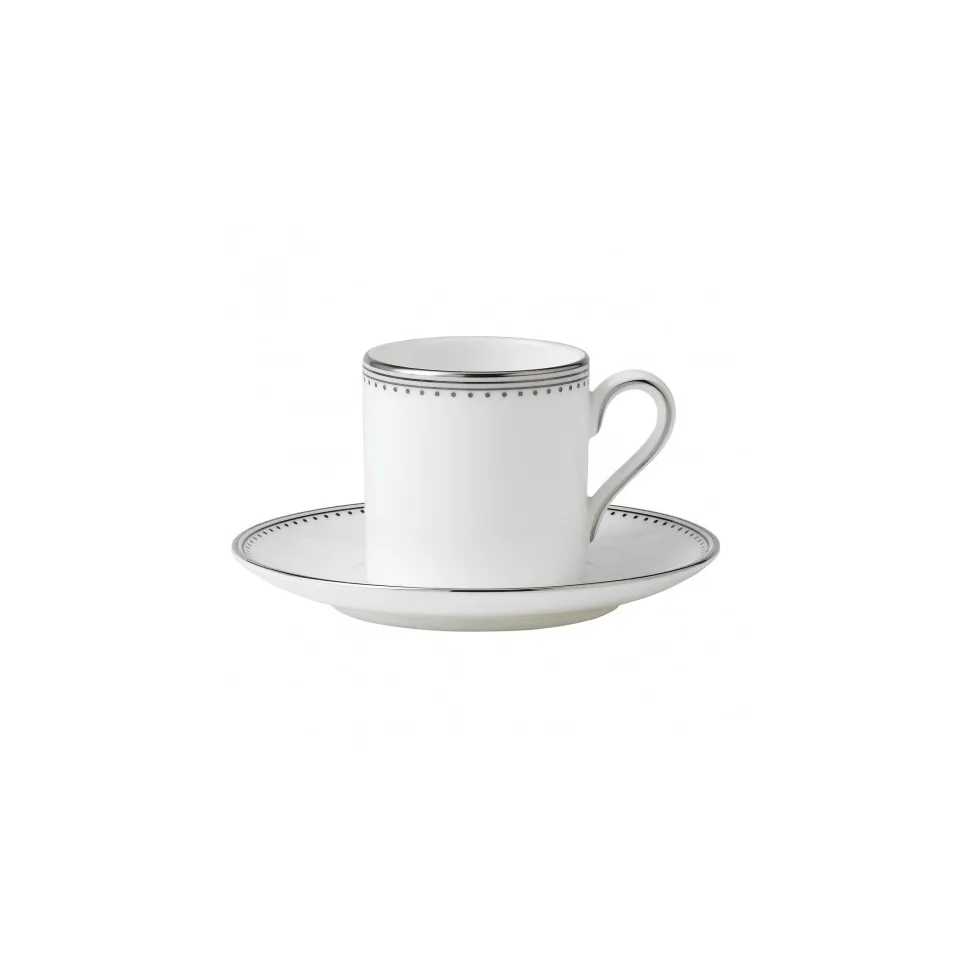 Soucoupe pour tasse à espresso Vera Wang Grosgrain, blanc Wedgwood