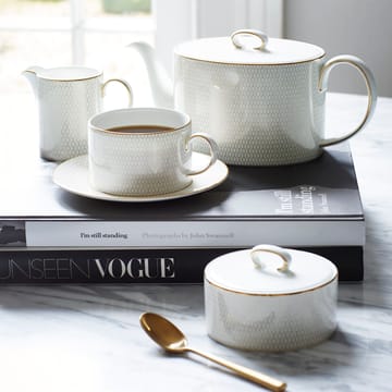 Tasse à thé avec soucoupe Arris - Blanc - Wedgwood