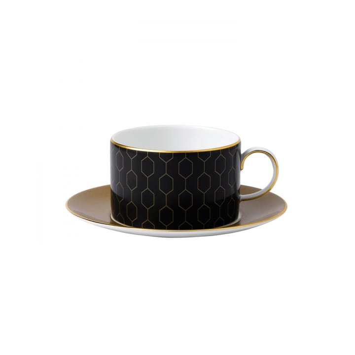 Tasse à thé avec soucoupe Arris - honeycomb - Wedgwood