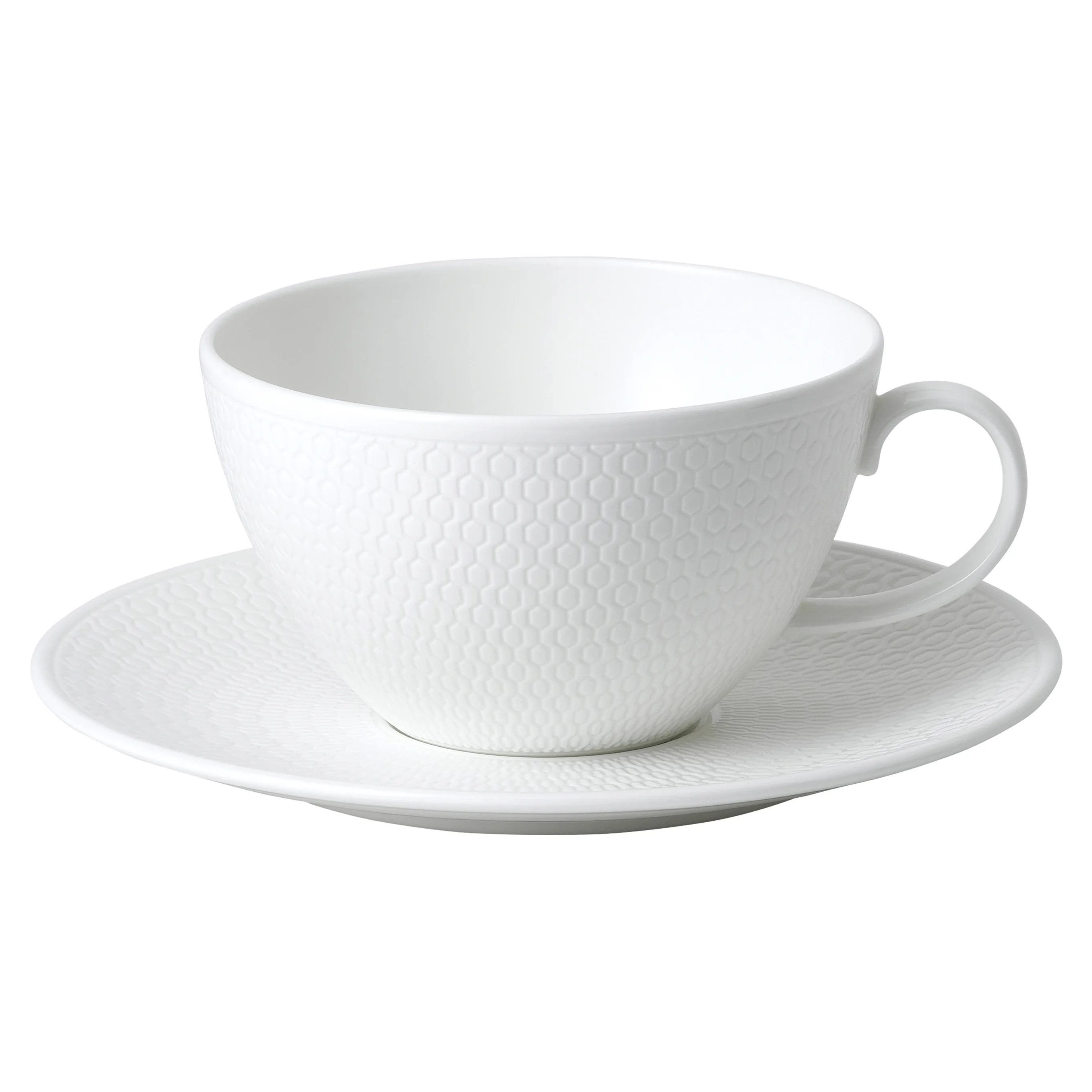 Tasse à thé et soucoupe art déco jaune et noir - France