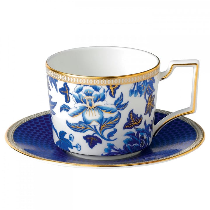 Tasse à thé avec soucoupe Hibiscus - floral - Wedgwood