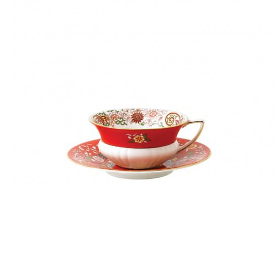 Tasse à thé Wonderlust avec soucoupe - bijou pourpre - Wedgwood