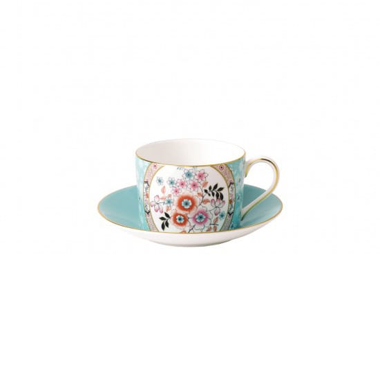 Tasse Wonderlust avec soucoupe - camélia - Wedgwood