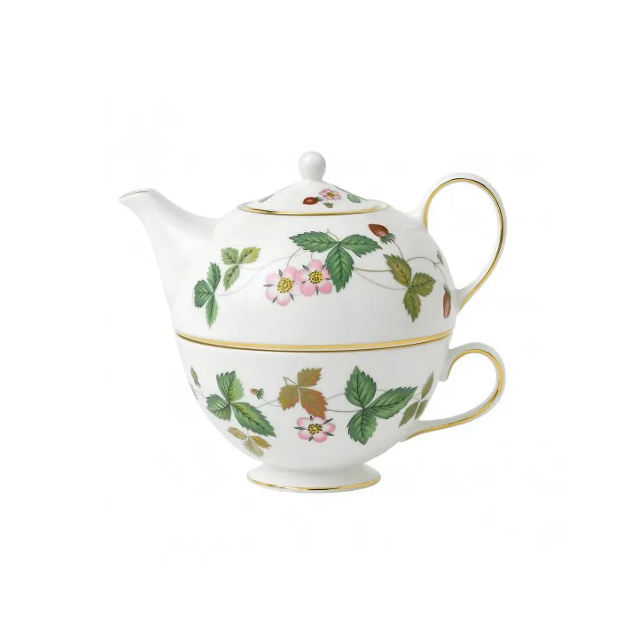 Théière avec tasse Wild Strawberry - multi - Wedgwood