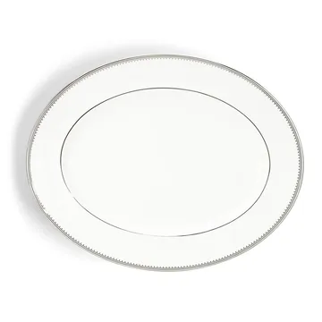 Vera Wang Grosgrain plat ovale - White - Wedgwood