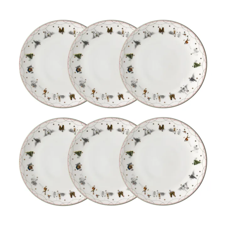 Assiette Julemorgen Ø28 cm lot de 6 - Wik & Walsøe